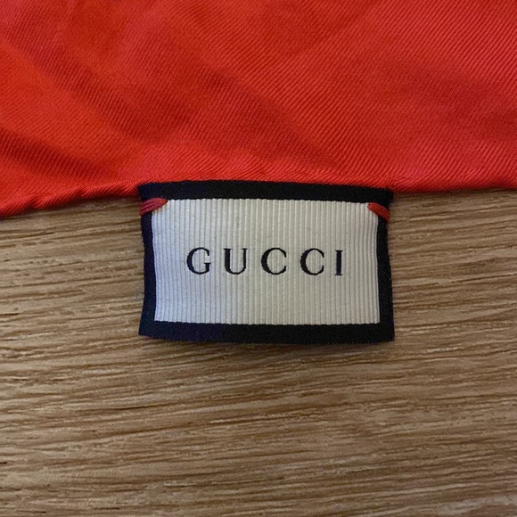 Red Gucci Scarf - Picture 2 of 2